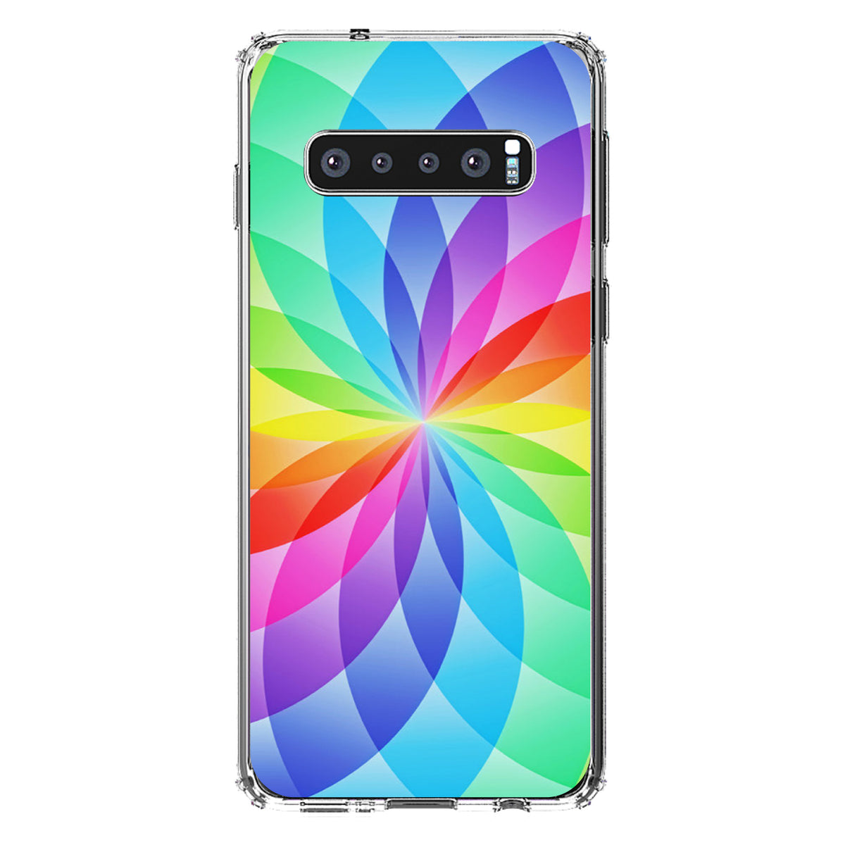Rainbow Star Geometric Clear Shockproof iPhone Case, view 17