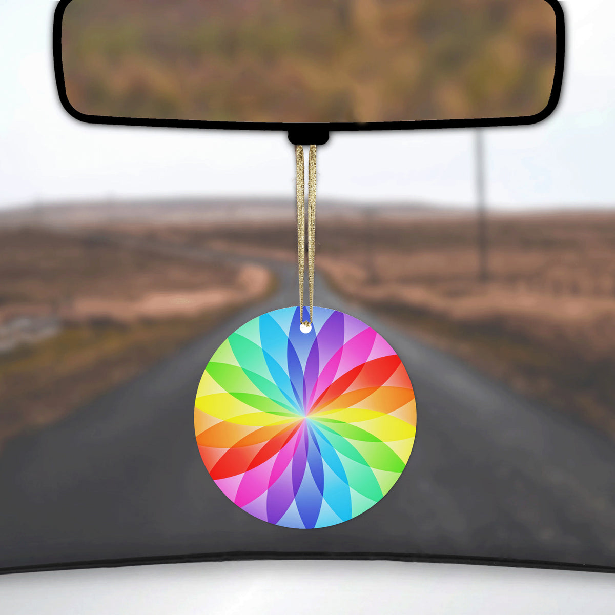 Rainbow Star Geometric Ceramic Ornament, view 3