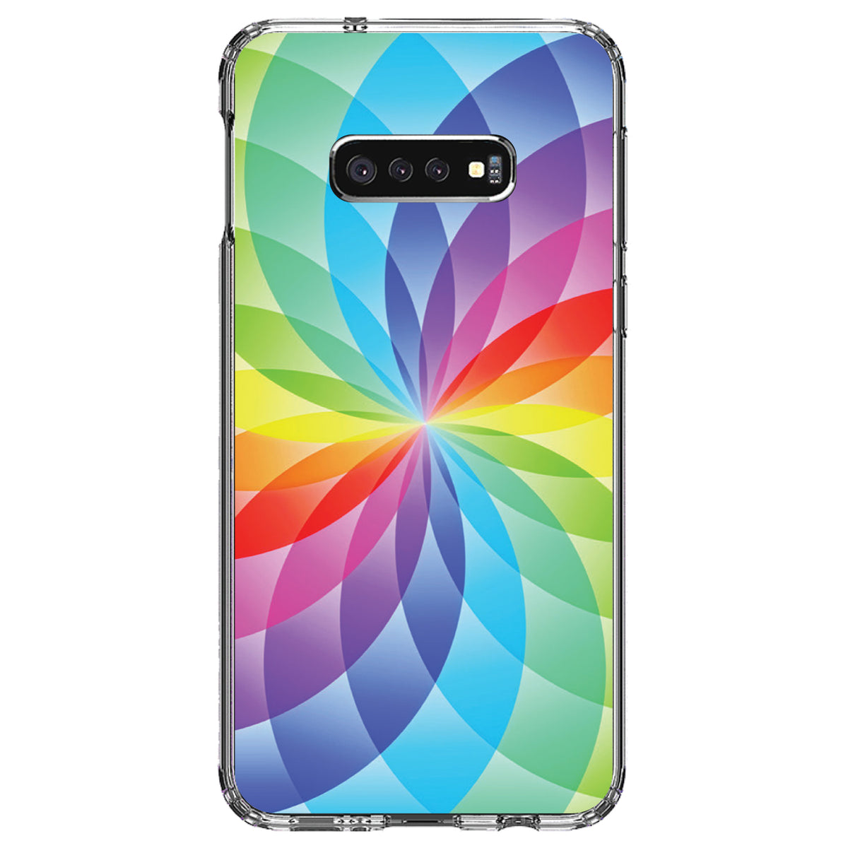 Rainbow Star Geometric Clear Shockproof iPhone Case, view 18