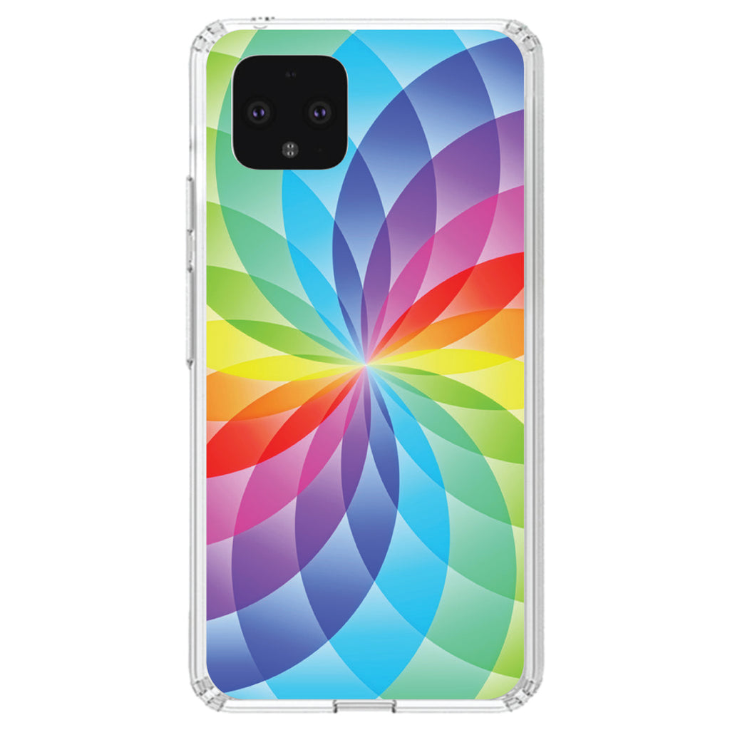 Rainbow Star Geometric Clear Shockproof iPhone Case, view 23