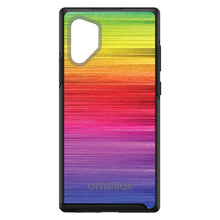 DistinctInk™ OtterBox Symmetry Series Case for Apple iPhone / Samsung Galaxy / Google Pixel - Rainbow Shimmering Lines