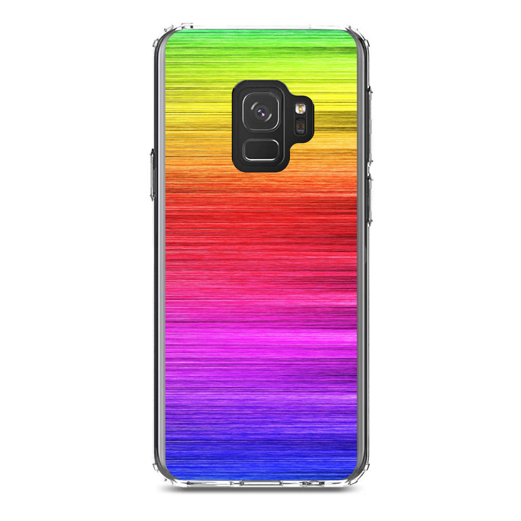 Rainbow Shimmering Lines Clear Shockproof iPhone Case, view 19