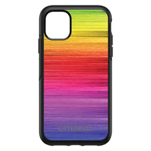 DistinctInk™ OtterBox Symmetry Series Case for Apple iPhone / Samsung Galaxy / Google Pixel - Rainbow Shimmering Lines