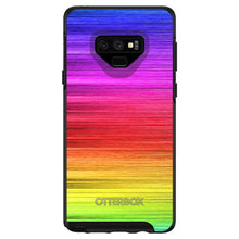 DistinctInk™ OtterBox Symmetry Series Case for Apple iPhone / Samsung Galaxy / Google Pixel - Rainbow Shimmering Lines