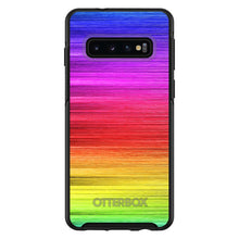 DistinctInk™ OtterBox Symmetry Series Case for Apple iPhone / Samsung Galaxy / Google Pixel - Rainbow Shimmering Lines