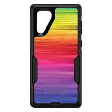 DistinctInk™ OtterBox Commuter Series Case for Apple iPhone or Samsung Galaxy - Rainbow Shimmering Lines