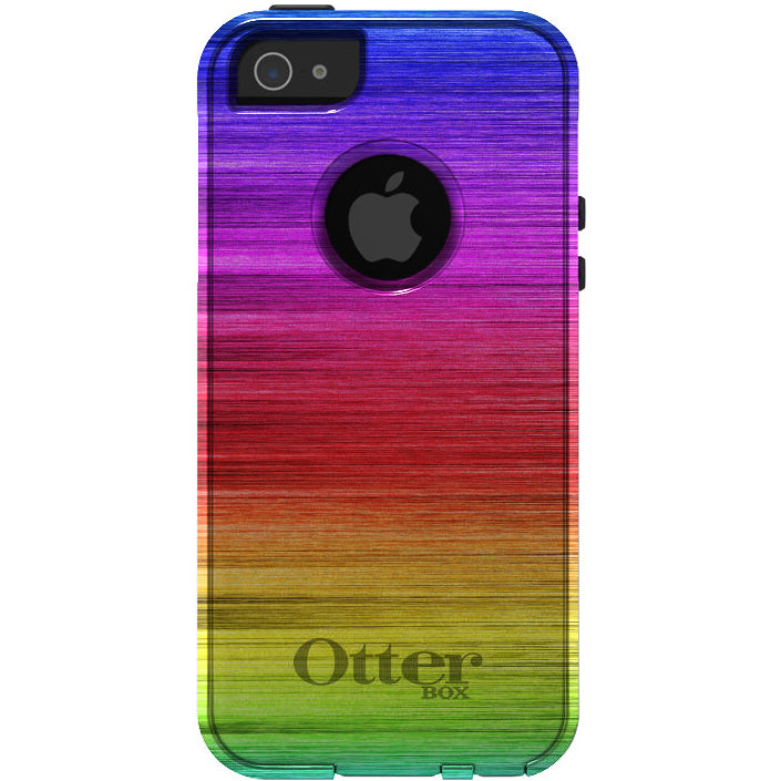 Rainbow Shimmering Lines OtterBox Commuter Case for iPhone & Galaxy, view 5