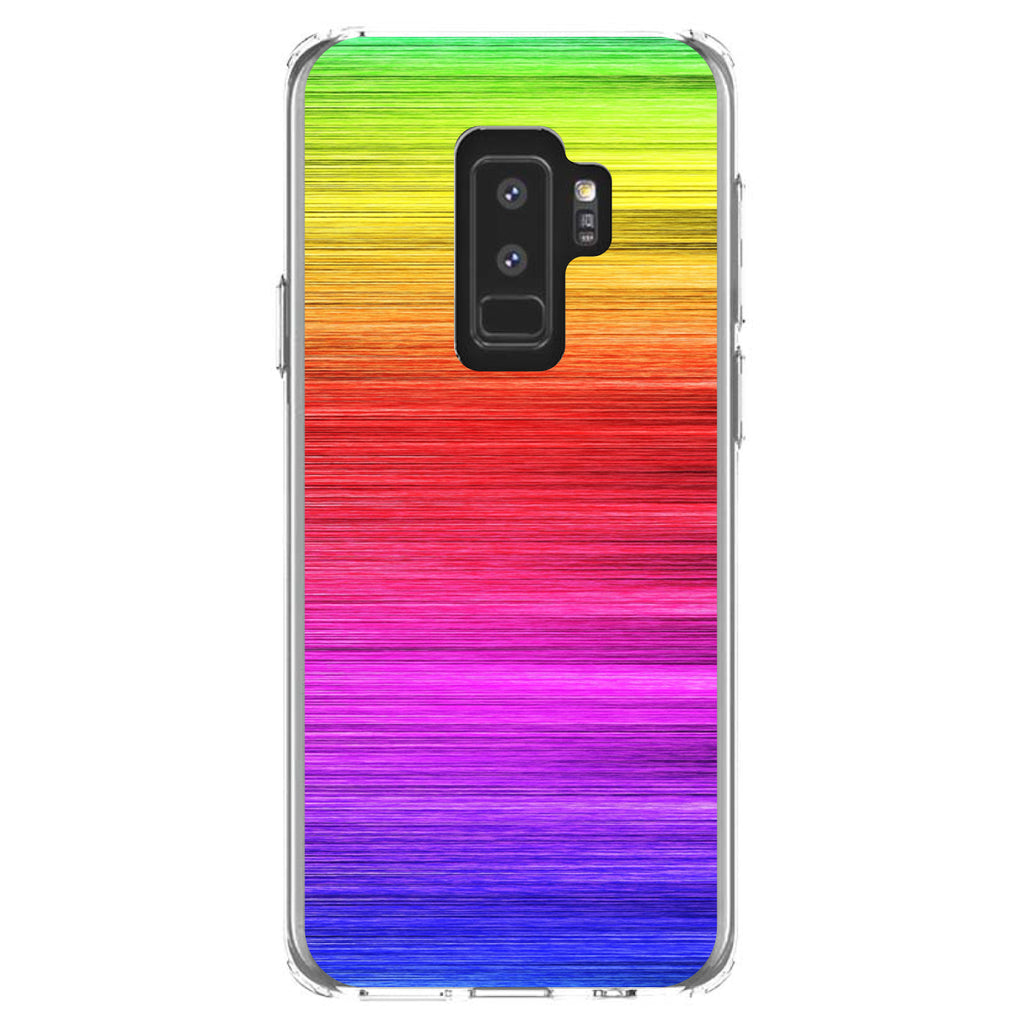 Rainbow Shimmering Lines Clear Shockproof iPhone Case, view 20
