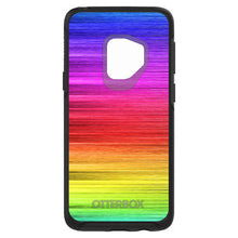 DistinctInk™ OtterBox Symmetry Series Case for Apple iPhone / Samsung Galaxy / Google Pixel - Rainbow Shimmering Lines