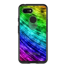 DistinctInk™ OtterBox Symmetry Series Case for Apple iPhone / Samsung Galaxy / Google Pixel - Rainbow Shimmering Curve