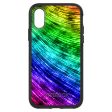 DistinctInk™ OtterBox Symmetry Series Case for Apple iPhone / Samsung Galaxy / Google Pixel - Rainbow Shimmering Curve