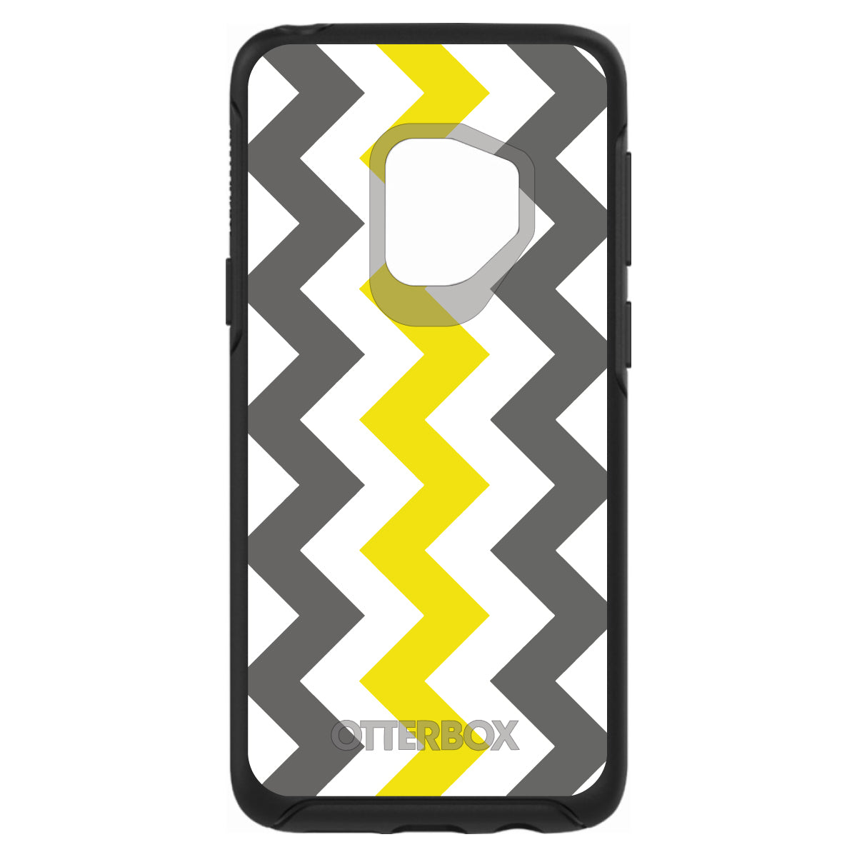 Grey Yellow Chevron Stripes OtterBox Symmetry Case for iPhone & Galaxy, view 8