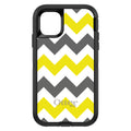 Grey Yellow Chevron Stripes OtterBox Defender Case for iPhone & Galaxy, view 2