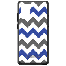 DistinctInk™ OtterBox Symmetry Series Case for Apple iPhone / Samsung Galaxy / Google Pixel - Blue Grey Chevron Stripes