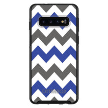 DistinctInk™ OtterBox Symmetry Series Case for Apple iPhone / Samsung Galaxy / Google Pixel - Blue Grey Chevron Stripes