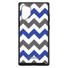 DistinctInk™ OtterBox Symmetry Series Case for Apple iPhone / Samsung Galaxy / Google Pixel - Blue Grey Chevron Stripes