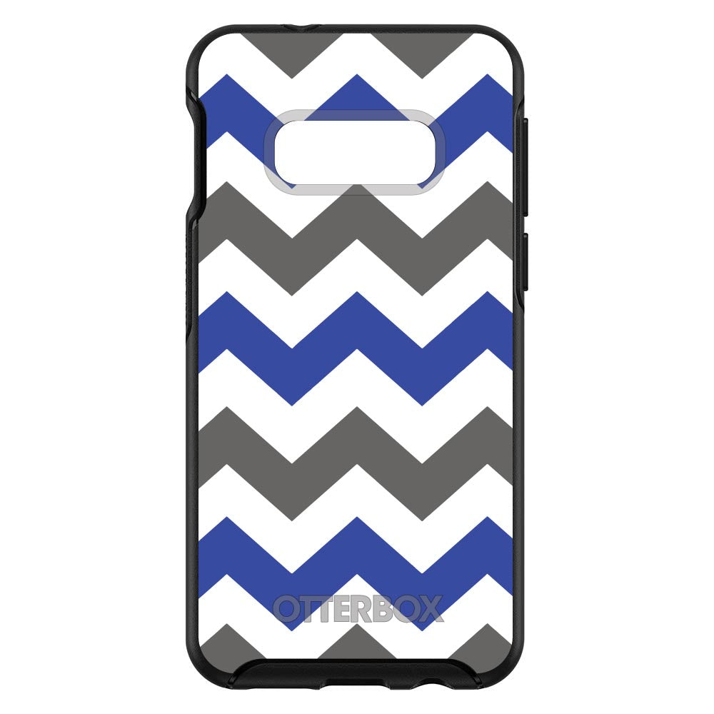 Blue Grey Chevron Stripes OtterBox Symmetry Case for iPhone & Galaxy, view 7