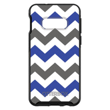 DistinctInk™ OtterBox Symmetry Series Case for Apple iPhone / Samsung Galaxy / Google Pixel - Blue Grey Chevron Stripes