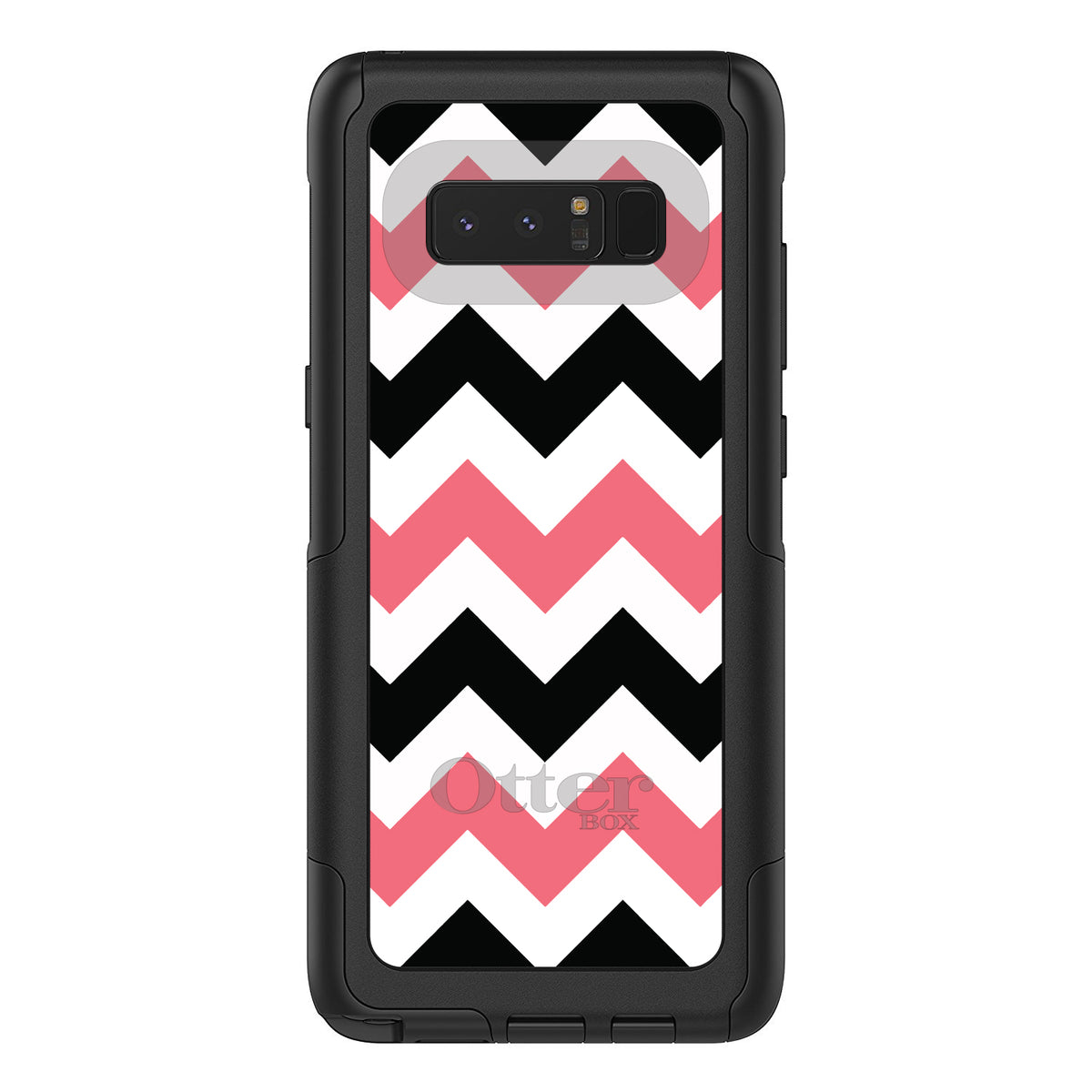 Black Pink Chevron Stripes OtterBox Commuter Case for iPhone & Galaxy, view 16