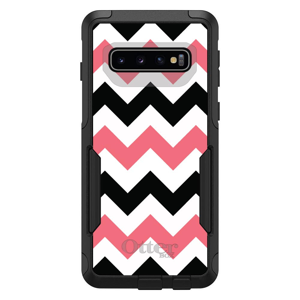 Black Pink Chevron Stripes OtterBox Commuter Case for iPhone & Galaxy, view 7