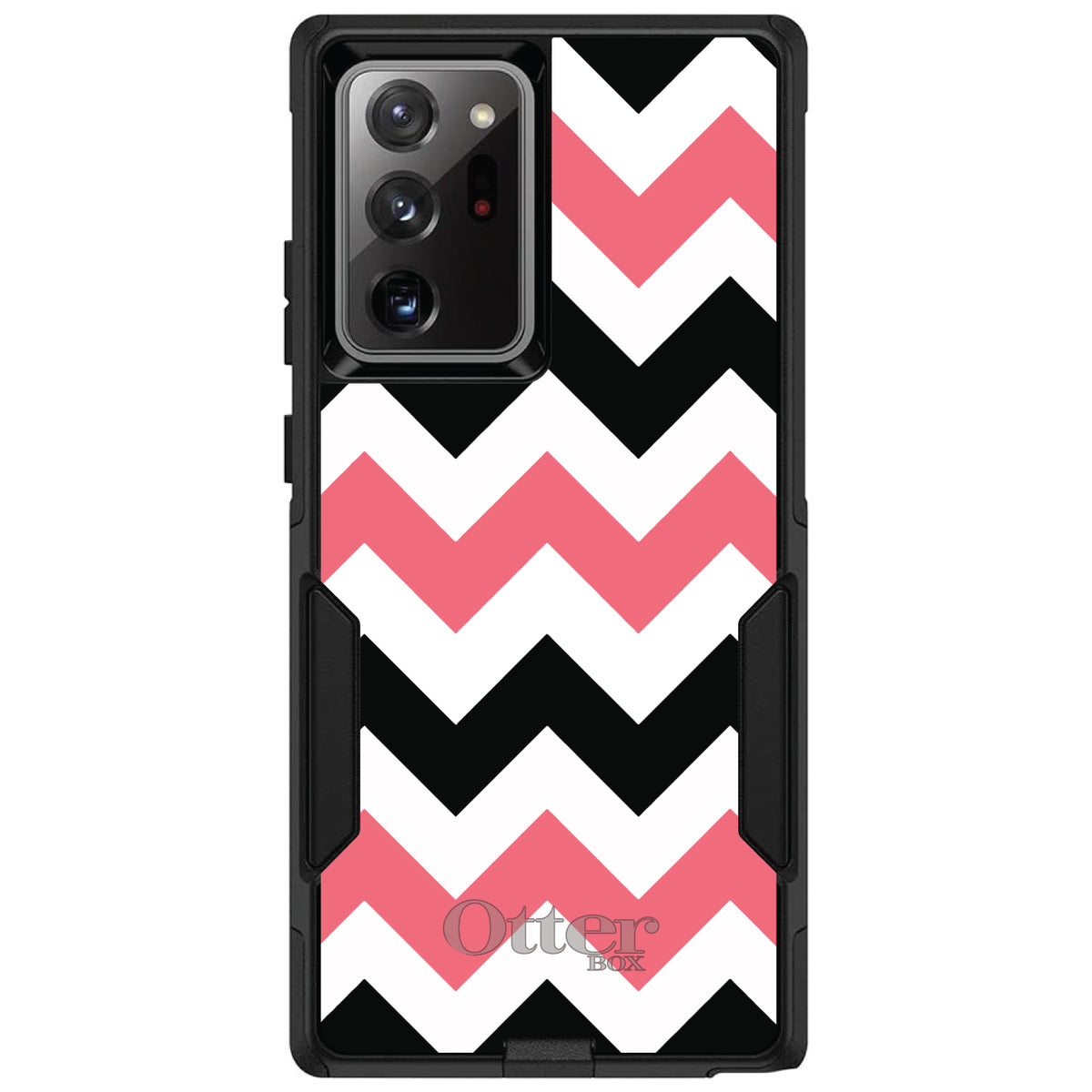 Black Pink Chevron Stripes OtterBox Commuter Case for iPhone & Galaxy, view 12