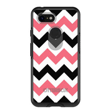 Black Pink Chevron Stripes OtterBox Symmetry Case for iPhone & Galaxy