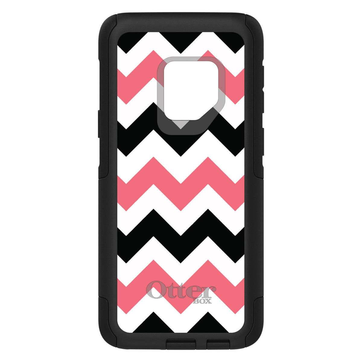 Black Pink Chevron Stripes OtterBox Commuter Case for iPhone & Galaxy, view 9
