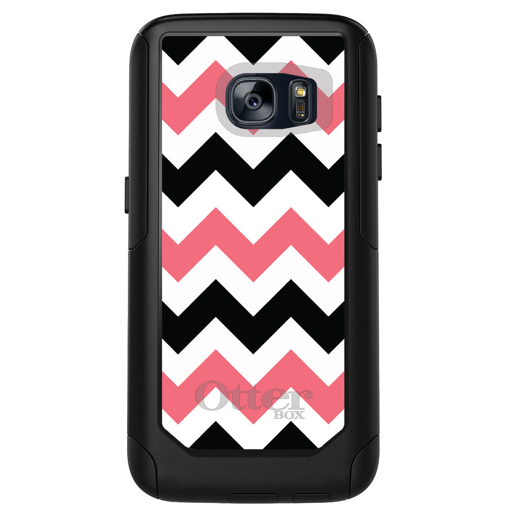 Black Pink Chevron Stripes OtterBox Commuter Case for iPhone & Galaxy, view 11