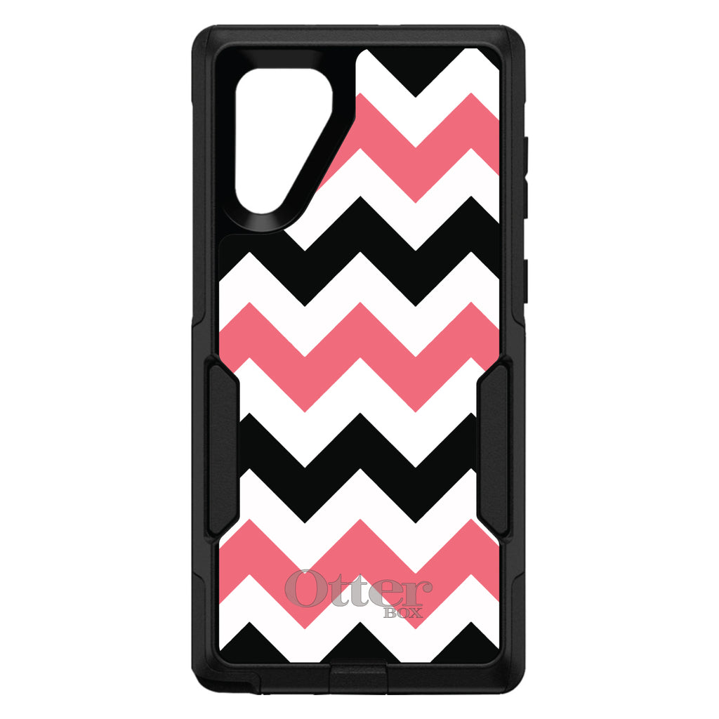 Black Pink Chevron Stripes OtterBox Commuter Case for iPhone & Galaxy, view 13