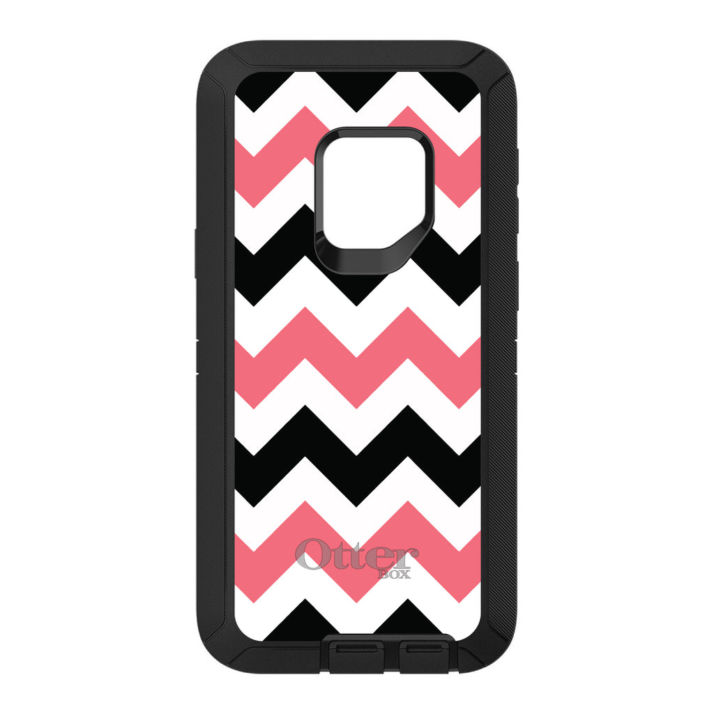 Black Pink Chevron Stripes OtterBox Defender Case for iPhone & Galaxy, view 11