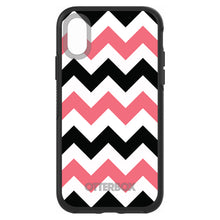 Black Pink Chevron Stripes OtterBox Symmetry Case for iPhone & Galaxy