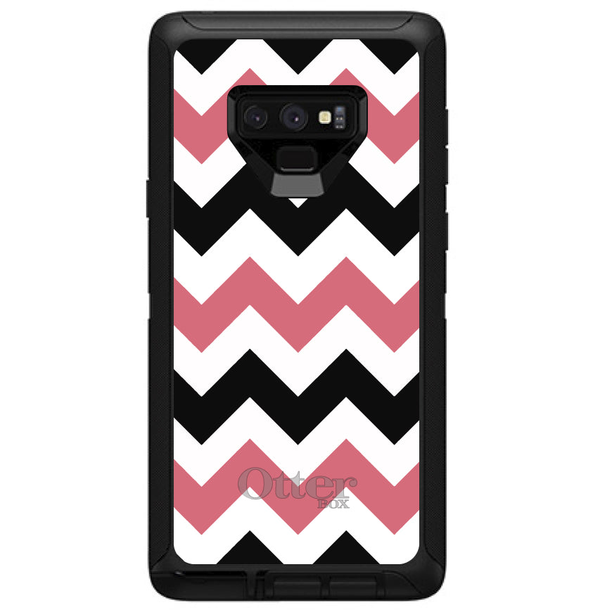 Black Pink Chevron Stripes OtterBox Defender Case for iPhone & Galaxy, view 16
