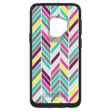 DistinctInk™ OtterBox Symmetry Series Case for Apple iPhone / Samsung Galaxy / Google Pixel - Pink Purple Teal Herringbone