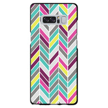 DistinctInk® Hard Plastic Snap-On Case for Apple iPhone or Samsung Galaxy - Pink Purple Teal Herringbone