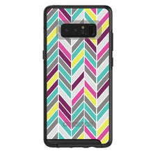 DistinctInk™ OtterBox Symmetry Series Case for Apple iPhone / Samsung Galaxy / Google Pixel - Pink Purple Teal Herringbone