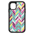 Pink Purple Teal Herringbone OtterBox Defender Case for iPhone & Galaxy, view 2