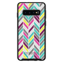 DistinctInk™ OtterBox Symmetry Series Case for Apple iPhone / Samsung Galaxy / Google Pixel - Pink Purple Teal Herringbone