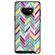 DistinctInk™ OtterBox Symmetry Series Case for Apple iPhone / Samsung Galaxy / Google Pixel - Pink Purple Teal Herringbone