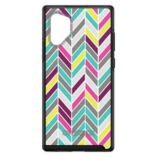 DistinctInk™ OtterBox Symmetry Series Case for Apple iPhone / Samsung Galaxy / Google Pixel - Pink Purple Teal Herringbone