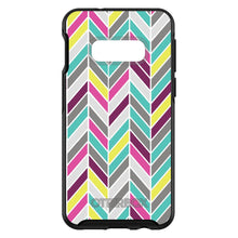 DistinctInk™ OtterBox Symmetry Series Case for Apple iPhone / Samsung Galaxy / Google Pixel - Pink Purple Teal Herringbone
