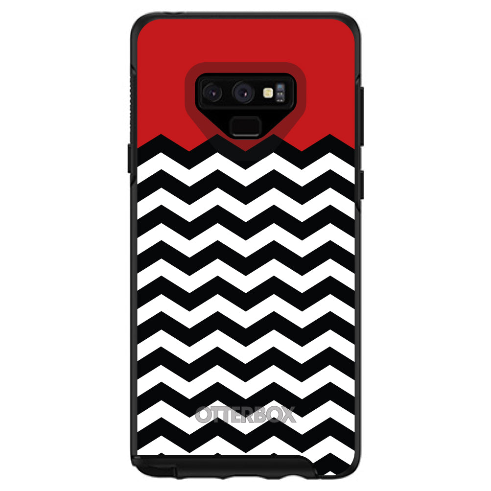 Black White Red Chevron OtterBox Symmetry Case for iPhone & Galaxy, view 13