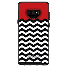 DistinctInk™ OtterBox Symmetry Series Case for Apple iPhone / Samsung Galaxy / Google Pixel - Black White Red Chevron