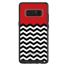 DistinctInk™ OtterBox Symmetry Series Case for Apple iPhone / Samsung Galaxy / Google Pixel - Black White Red Chevron