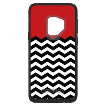 DistinctInk™ OtterBox Symmetry Series Case for Apple iPhone / Samsung Galaxy / Google Pixel - Black White Red Chevron