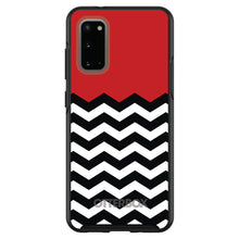 DistinctInk™ OtterBox Symmetry Series Case for Apple iPhone / Samsung Galaxy / Google Pixel - Black White Red Chevron