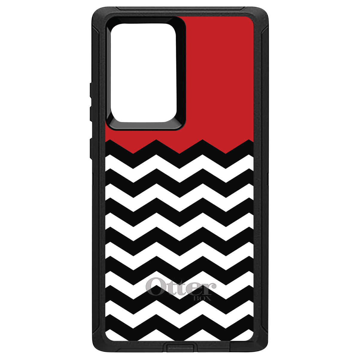 Black White Red Chevron OtterBox Defender Case for iPhone & Galaxy, view 13