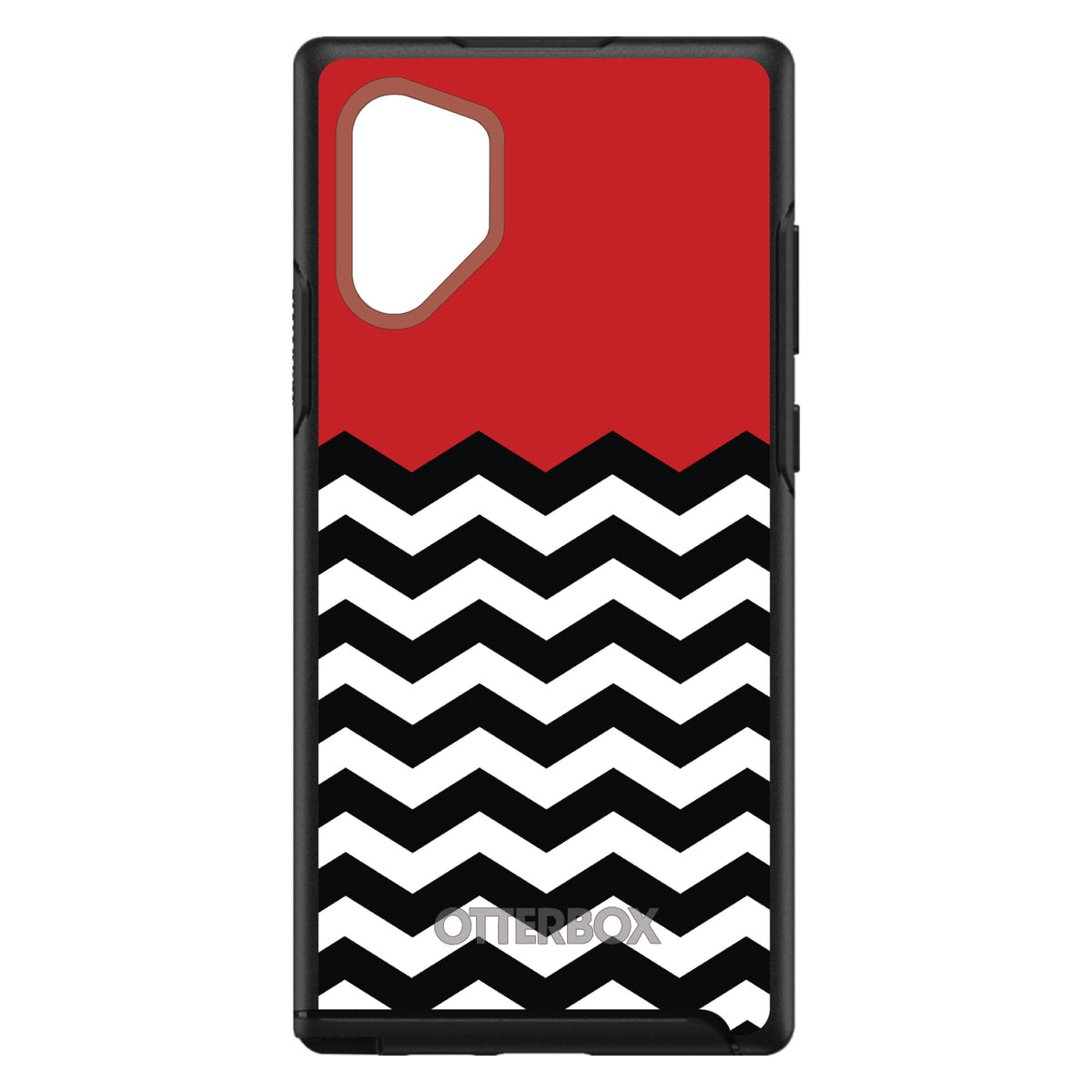 Black White Red Chevron OtterBox Symmetry Case for iPhone & Galaxy, view 12