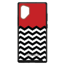 DistinctInk™ OtterBox Symmetry Series Case for Apple iPhone / Samsung Galaxy / Google Pixel - Black White Red Chevron