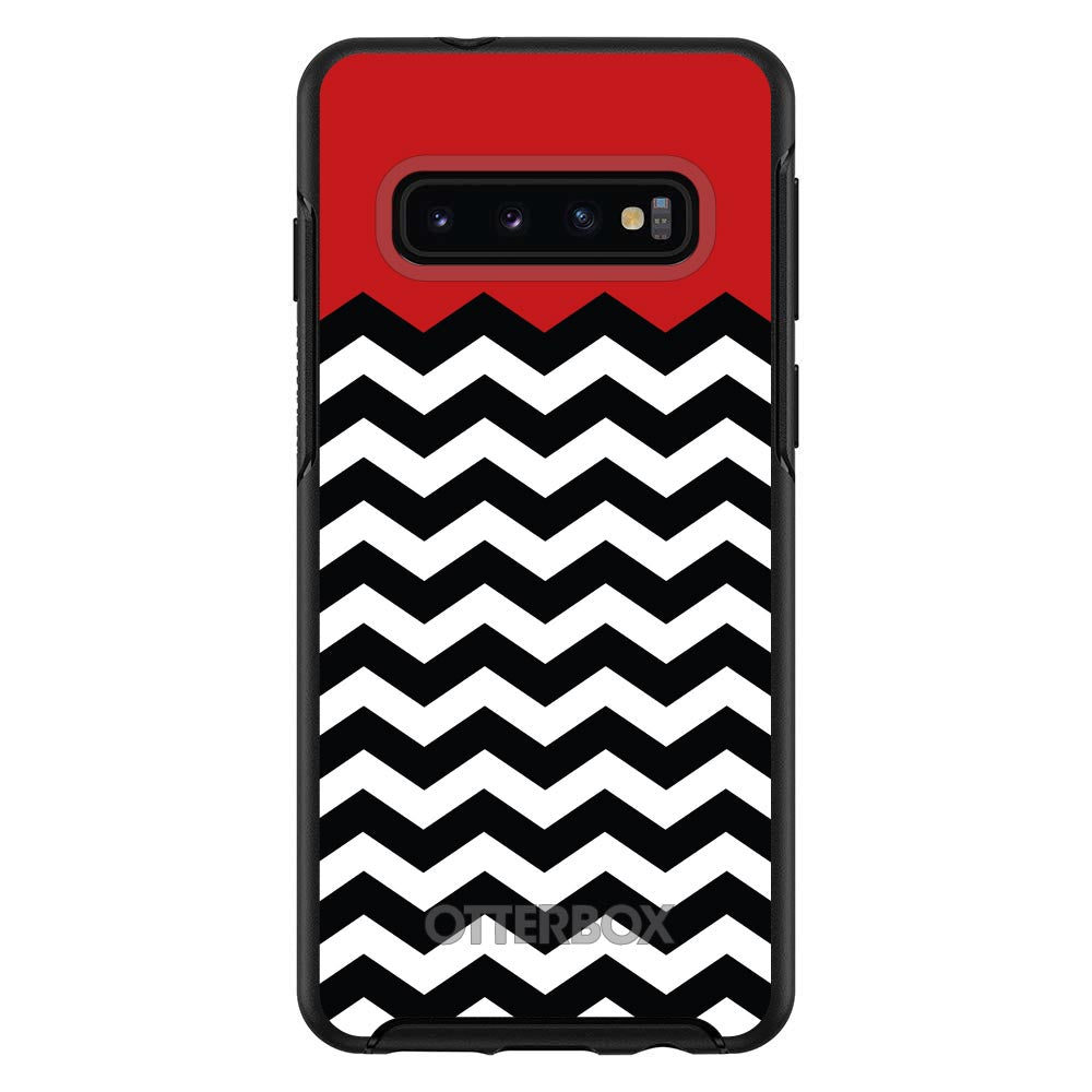 Black White Red Chevron OtterBox Symmetry Case for iPhone & Galaxy, view 6
