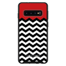 DistinctInk™ OtterBox Symmetry Series Case for Apple iPhone / Samsung Galaxy / Google Pixel - Black White Red Chevron